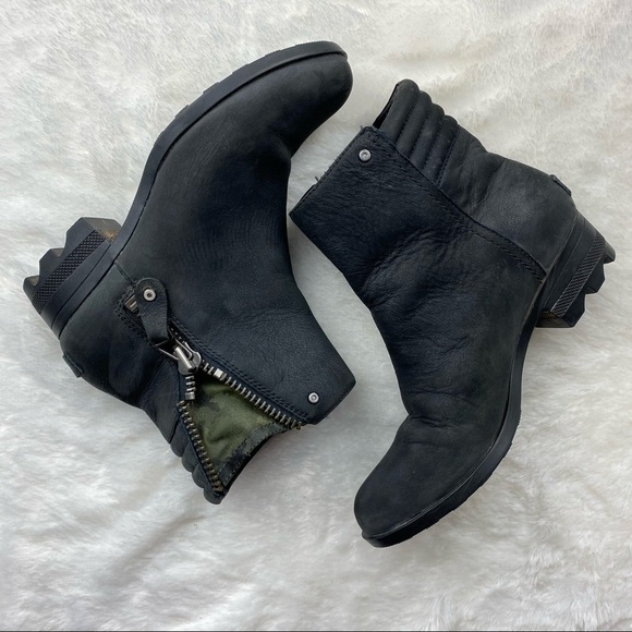 Sorel Shoes - SOREL Danica waterproof Leather Camo bootie